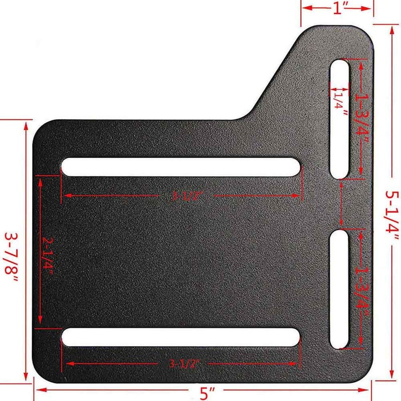 CAFORO Queen Bed Modification Plate, Headboard Attachment Bracket, Bed Frame Adapter Brackets, Bed Headboard Frame Conversion Kit Full to Queen Set of 2 - Image 2